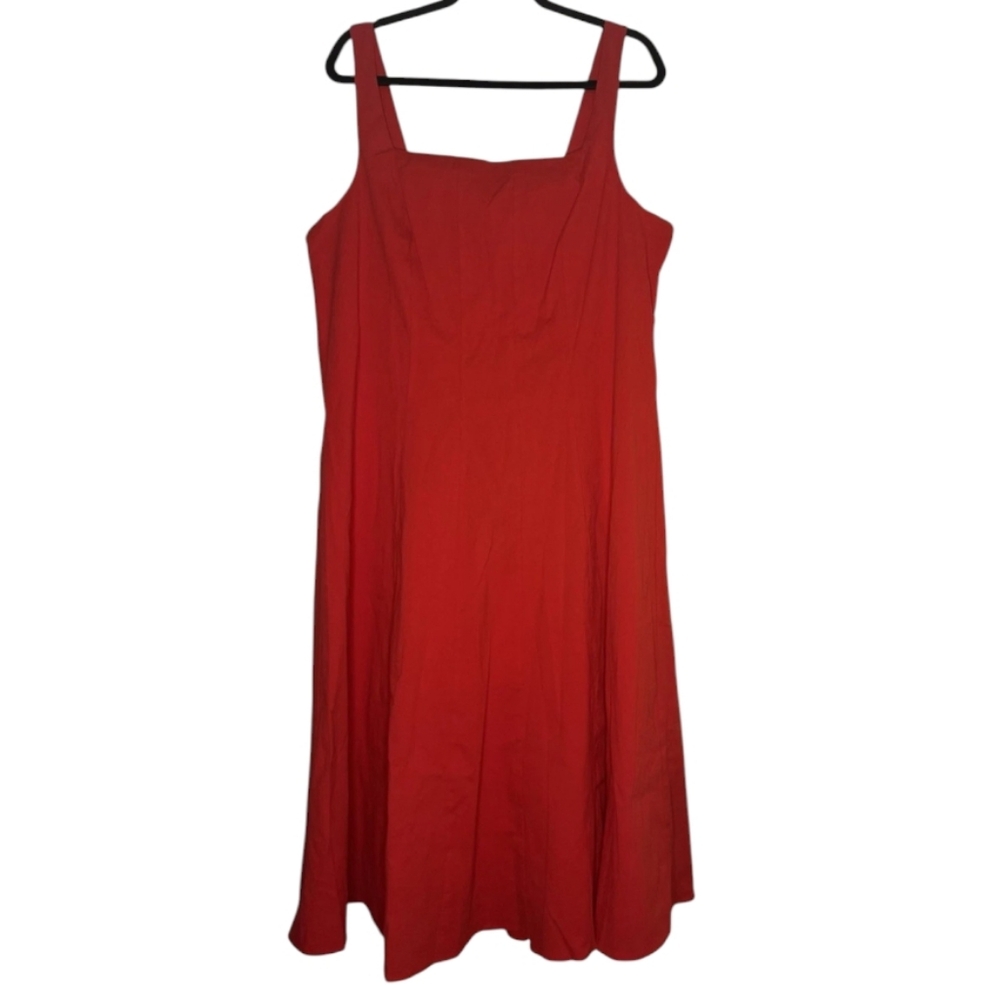 Torrid Belle Isle Holiday Red Sleeveless Fit & Flare Dress Size 20 Nwt